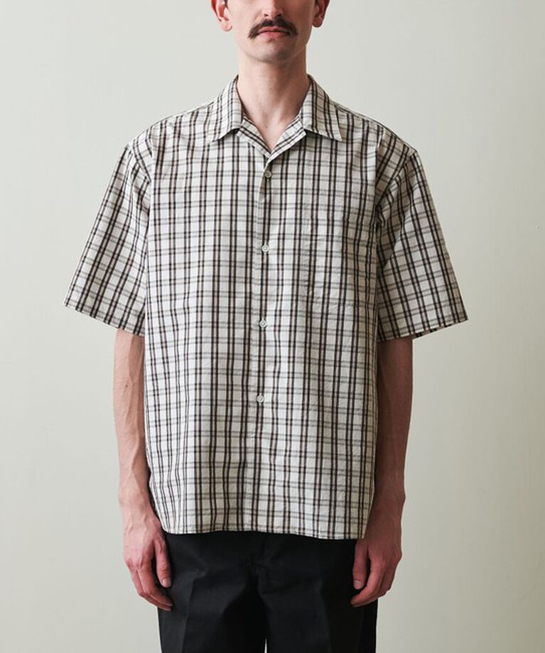 STEVEN ALAN「＜Steven Alan＞ TC ウォッシュド チェック ALINE LOOSE CASUAL BOX」|シャツ・ブラウス|