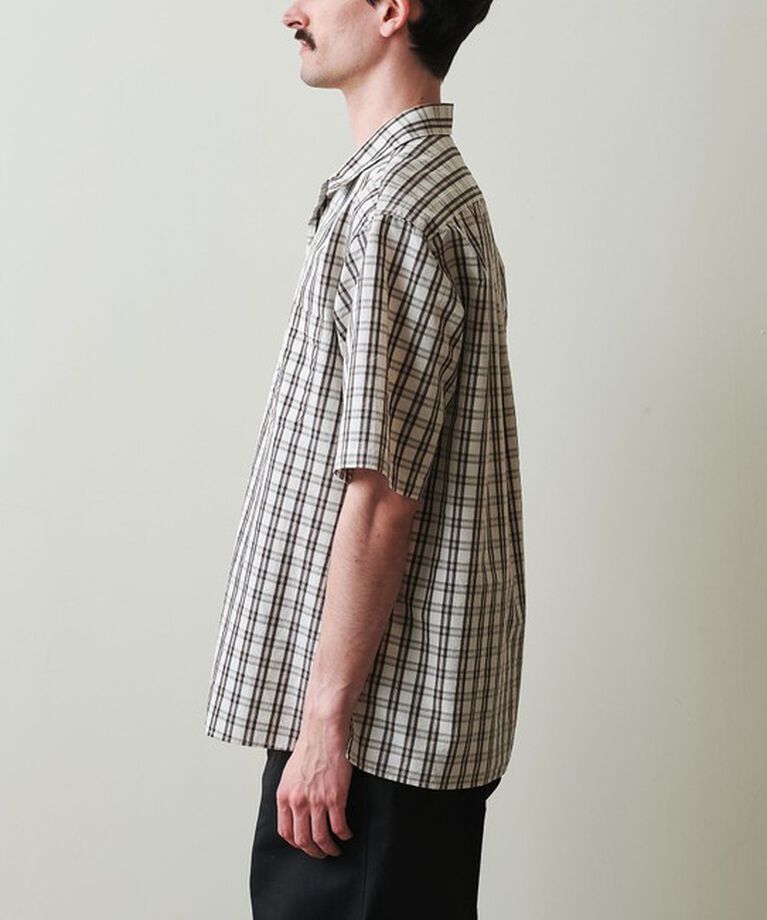 STEVEN ALAN「＜Steven Alan＞ TC ウォッシュド チェック ALINE LOOSE CASUAL BOX」|シャツ・ブラウス|