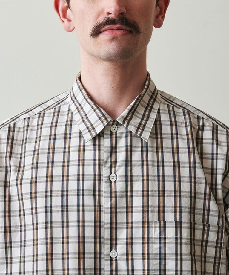 STEVEN ALAN「＜Steven Alan＞ TC ウォッシュド チェック ALINE LOOSE CASUAL BOX」|シャツ・ブラウス|