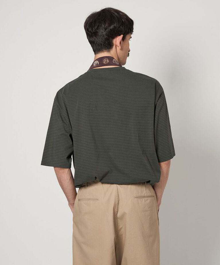STEVEN ALAN「＜Steven Alan＞ サイロ ボーダー クルーネック Tシャツ NARROW」|Tシャツ・カットソー|
