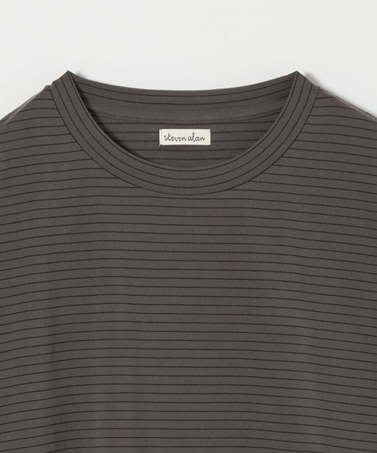 STEVEN ALAN「＜Steven Alan＞ サイロ ボーダー クルーネック Tシャツ NARROW」|Tシャツ・カットソー|