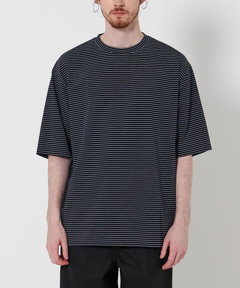 STEVEN ALAN「＜Steven Alan＞ サイロ ボーダー クルーネック Tシャツ NARROW」|Tシャツ・カットソー|