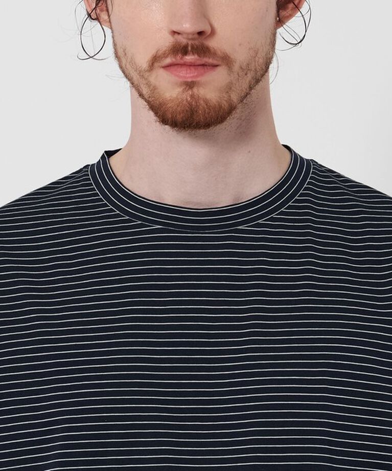 STEVEN ALAN「＜Steven Alan＞ サイロ ボーダー クルーネック Tシャツ NARROW」|Tシャツ・カットソー|
