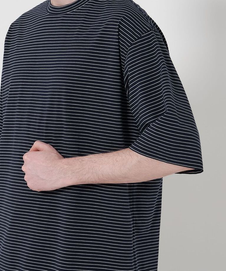 STEVEN ALAN「＜Steven Alan＞ サイロ ボーダー クルーネック Tシャツ NARROW」|Tシャツ・カットソー|