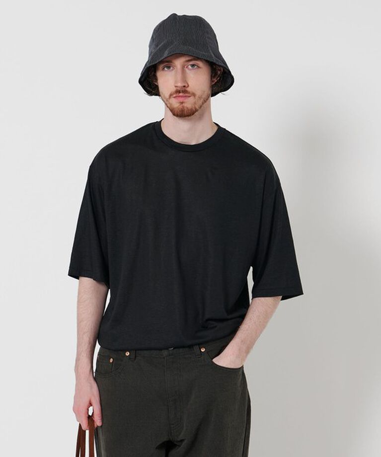 STEVEN ALAN「＜Steven Alan＞ ラミー クルーネック Tシャツ NARROW」|Tシャツ・カットソー|BLACK