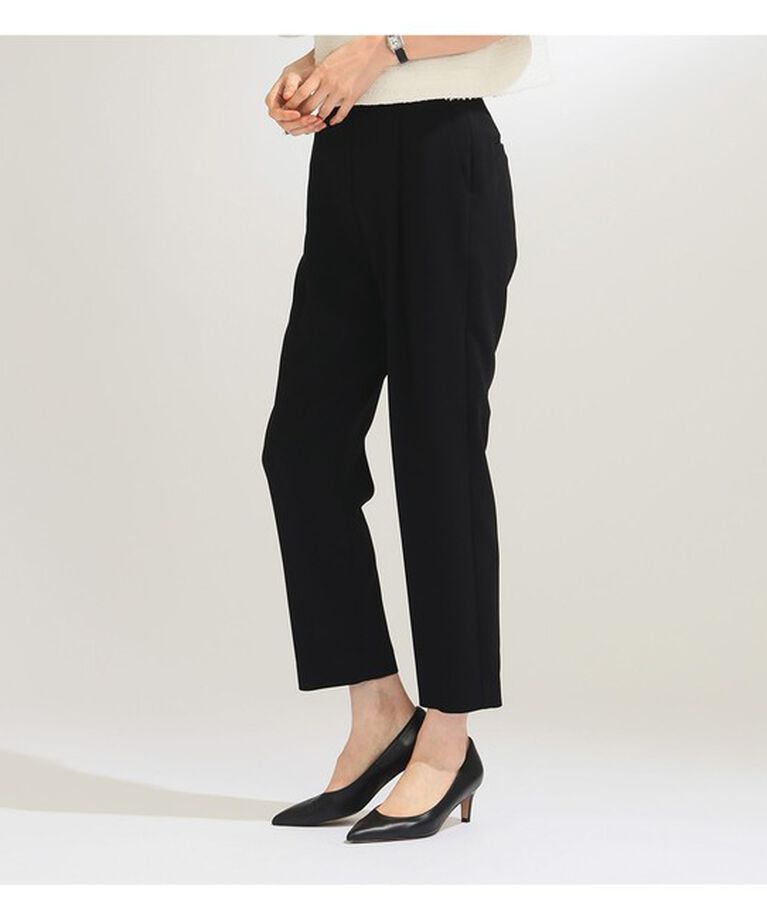 Demi-Luxe BEAMS 「トリアセ 1タック パンツ＊」|スラックス|BLACK