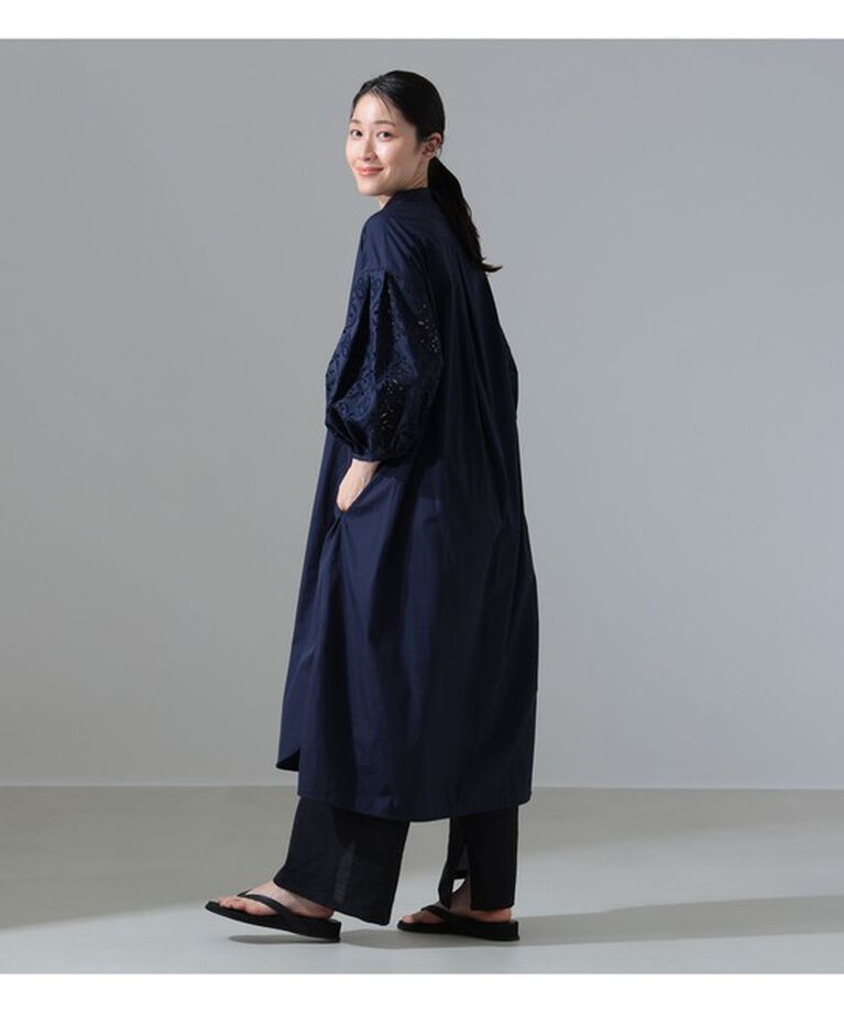 Demi-Luxe BEAMS 「【別注】TICCA / レース パフスリーブワンピース」|ワンピース|別注NAVY