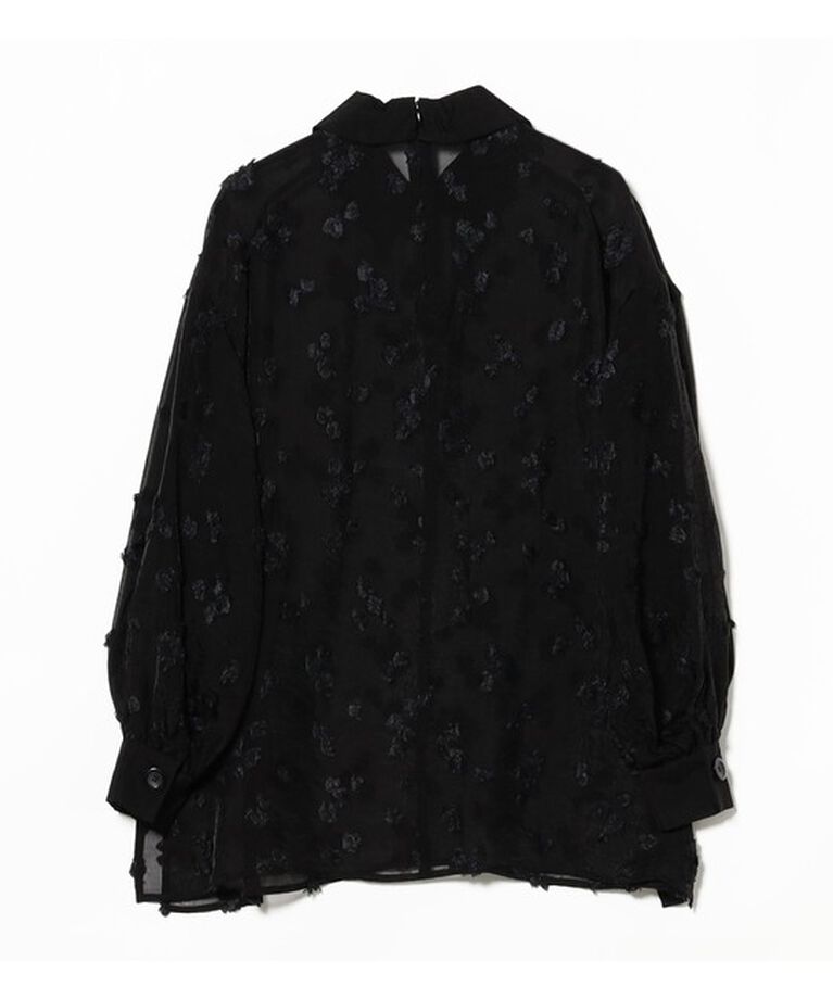 Demi-Luxe BEAMS 「シアーカット ジャガード ブラウス」|シャツ・ブラウス|