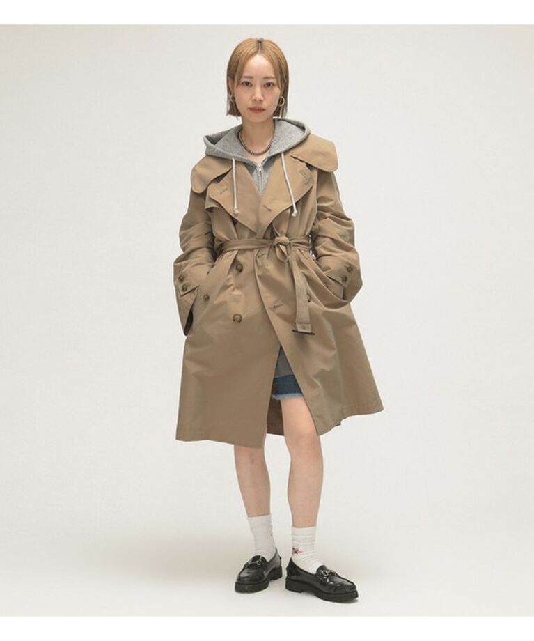 BEAMSBOY「maturely / メモリー トレンチ オーバーコート」|ダッフルコート|BEIGE