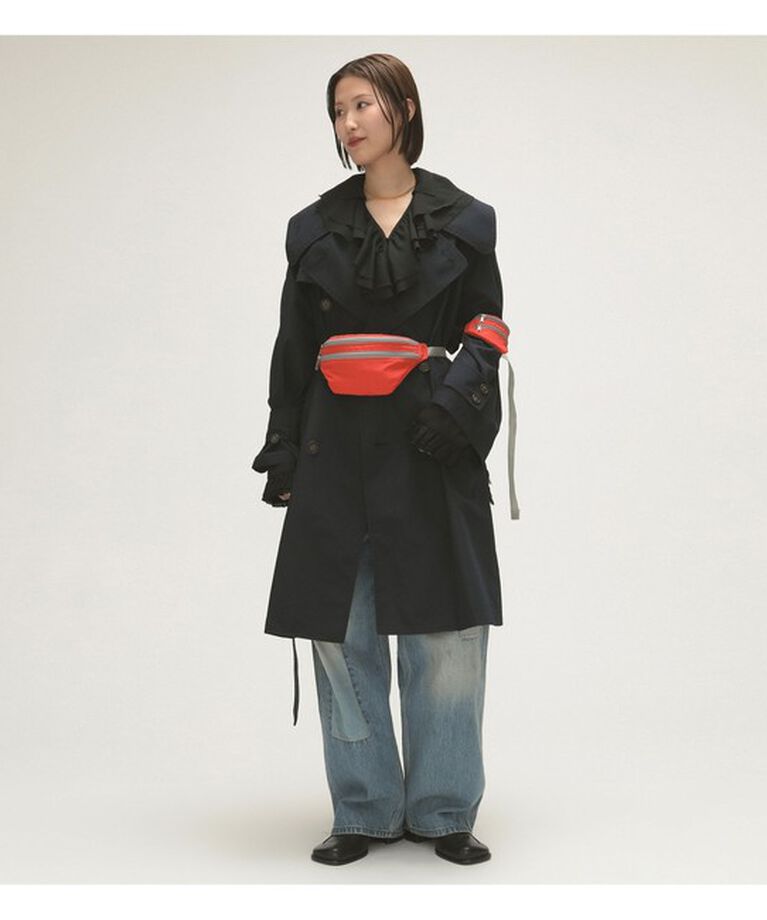 BEAMSBOY「maturely / メモリー トレンチ オーバーコート」|ダッフルコート|NAVY