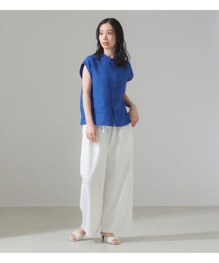 Demi-Luxe BEAMS 「TICCA / リネン フレンチスリーブ シャツ」|シャツ・ブラウス|
