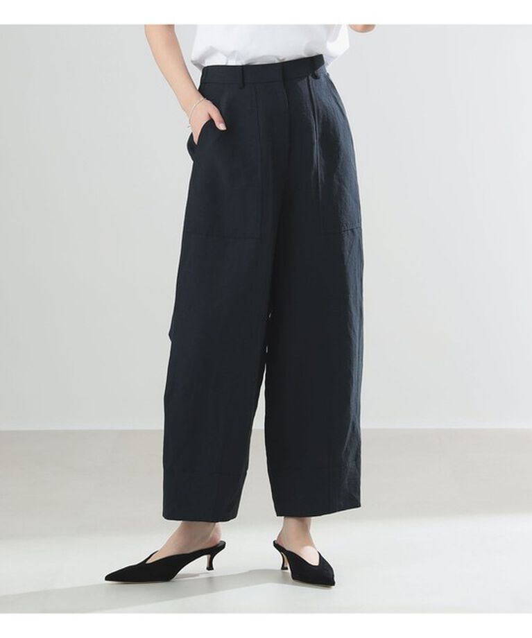 Demi-Luxe BEAMS 「AK+1 / ベイカー バレルパンツ」|チノ|NAVY