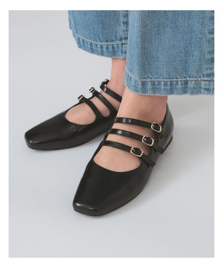 Ray BEAMS 「REMME / 3ストラップ シューズ」|その他|BLACK