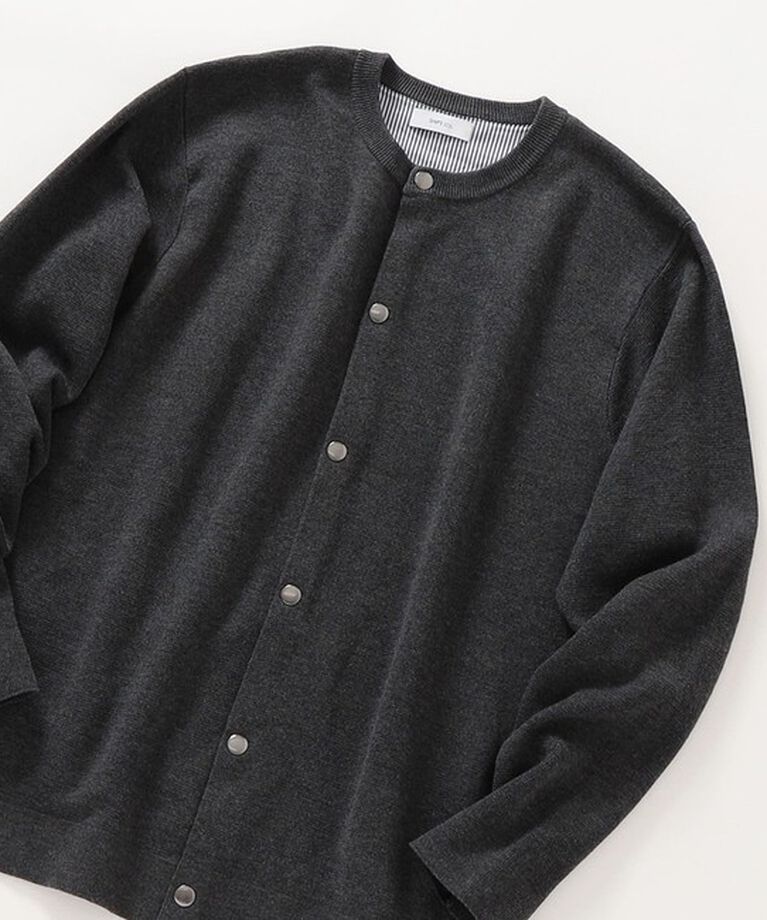 SHIPS any「SHIPS any: 〈手洗い可能〉 ミラノリブ クルーネック カーディガン 24SS◇」|カーディガン|