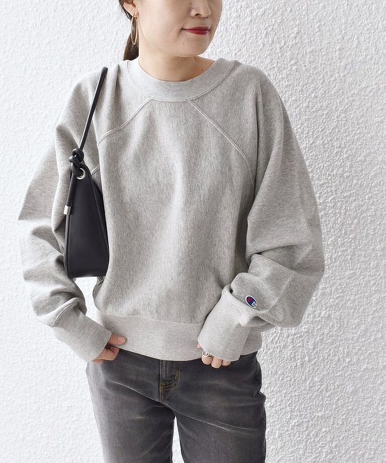 SHIPS for women「【SHIPS別注】Champion:〈洗濯機可能〉ワイド ラグラン スウェット ◇」|スウェット・ジャージ|