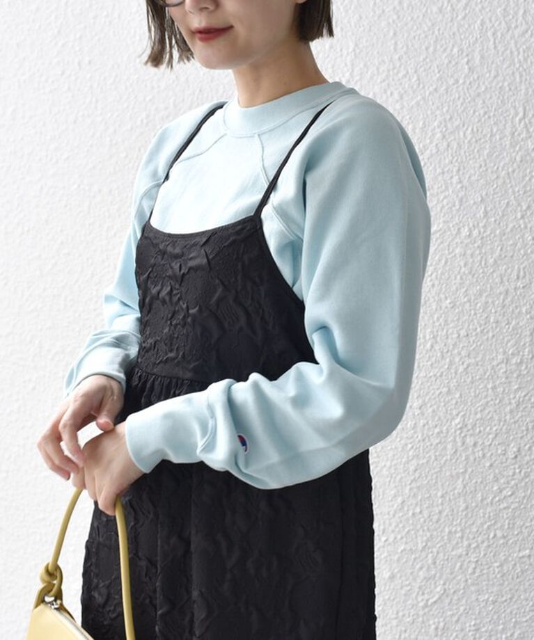 SHIPS for women「【SHIPS別注】Champion:〈洗濯機可能〉ワイド ラグラン スウェット ◇」|スウェット・ジャージ|ライトブルー