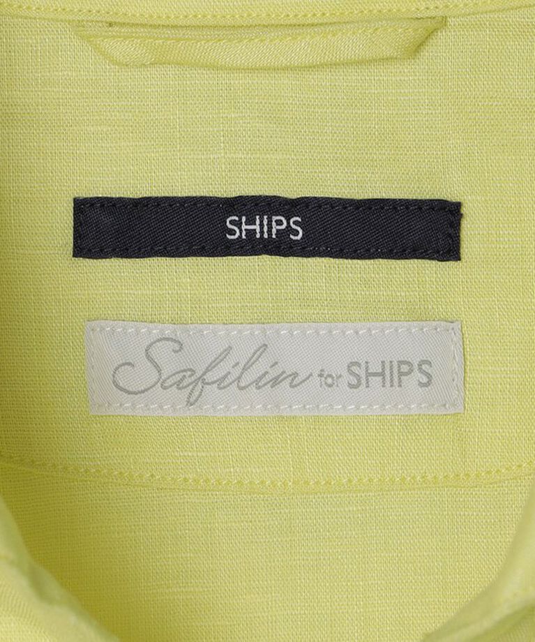 SHIPS「SHIPS: SOLOTEX(R) サフィランリネン リラックス 7スリーブ カプリシャツ」|シャツ・ブラウス|