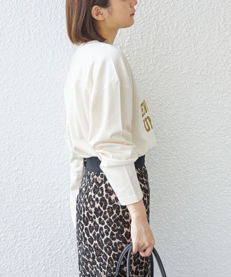 SHIPS for women「〈洗濯機可能〉Odub:フットボール TEE◇」|Tシャツ・カットソー|