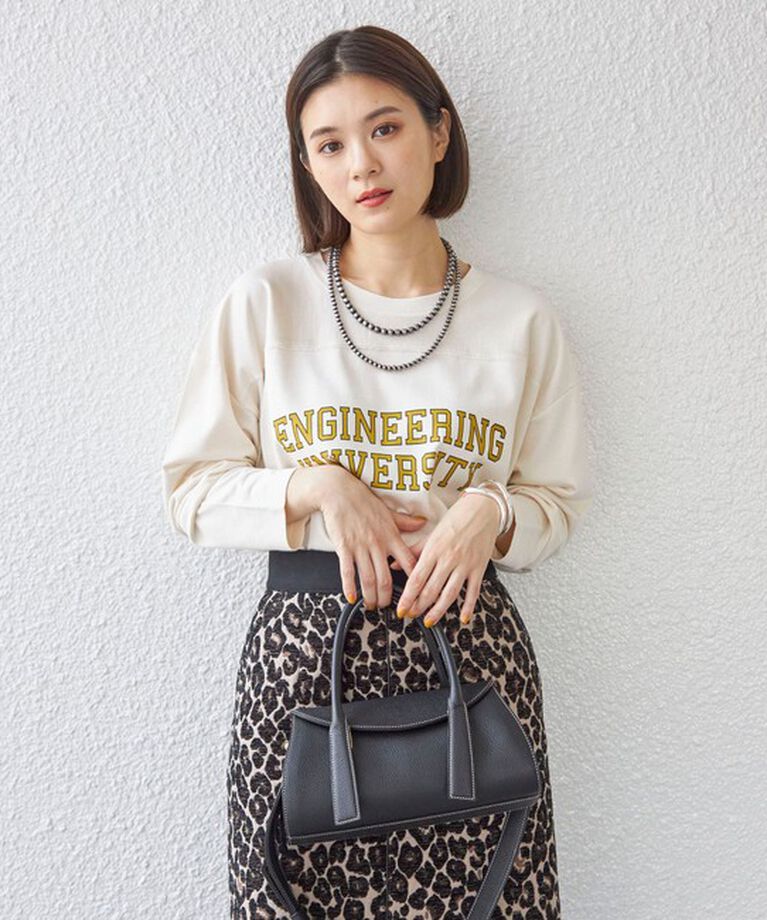 SHIPS for women「〈洗濯機可能〉Odub:フットボール TEE◇」|Tシャツ・カットソー|