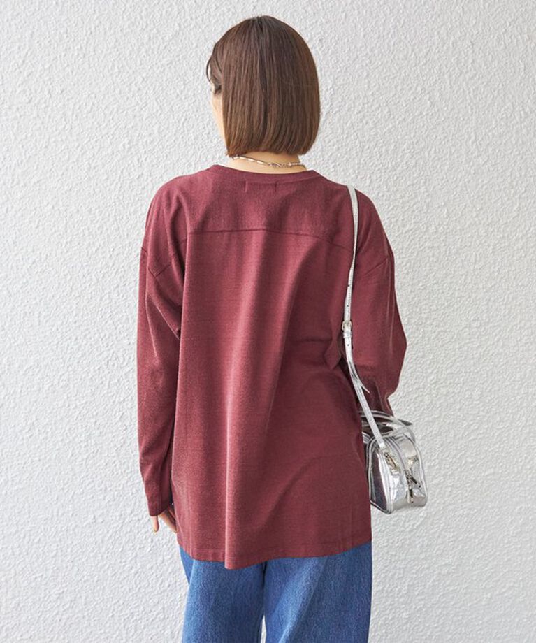 SHIPS for women「〈洗濯機可能〉Odub:フットボール TEE◇」|Tシャツ・カットソー|