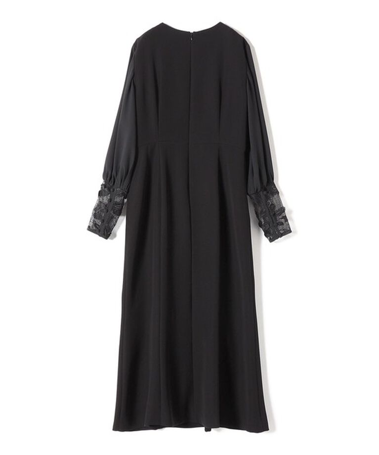 SHIPS for women「【SHIPS別注】kaene:〈セレモニー対応可〉ブラック フォーマル レース スリーブ ワンピース」|ワンピース|