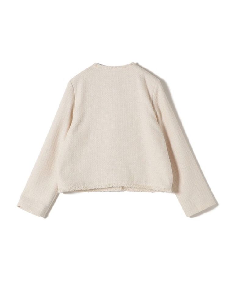 SHIPS for women「〈セレモニー対応可〉スラブ ツイード ノーカラー ジャケット（セットアップ対応）」|ノーカラージャケット|
