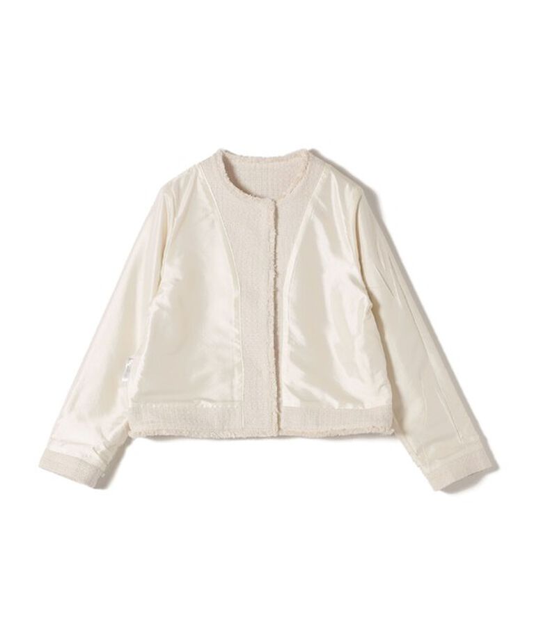 SHIPS for women「〈セレモニー対応可〉スラブ ツイード ノーカラー ジャケット（セットアップ対応）」|ノーカラージャケット|
