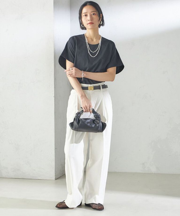 SHIPS for women「〈手洗い可能 〉ドライオックス フロント タック ストレート パンツ 25SS」|その他|