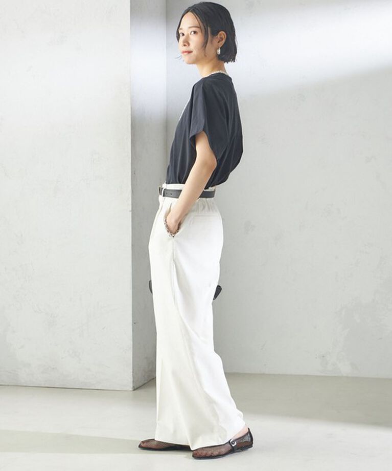 SHIPS for women「〈手洗い可能 〉ドライオックス フロント タック ストレート パンツ 25SS」|その他|