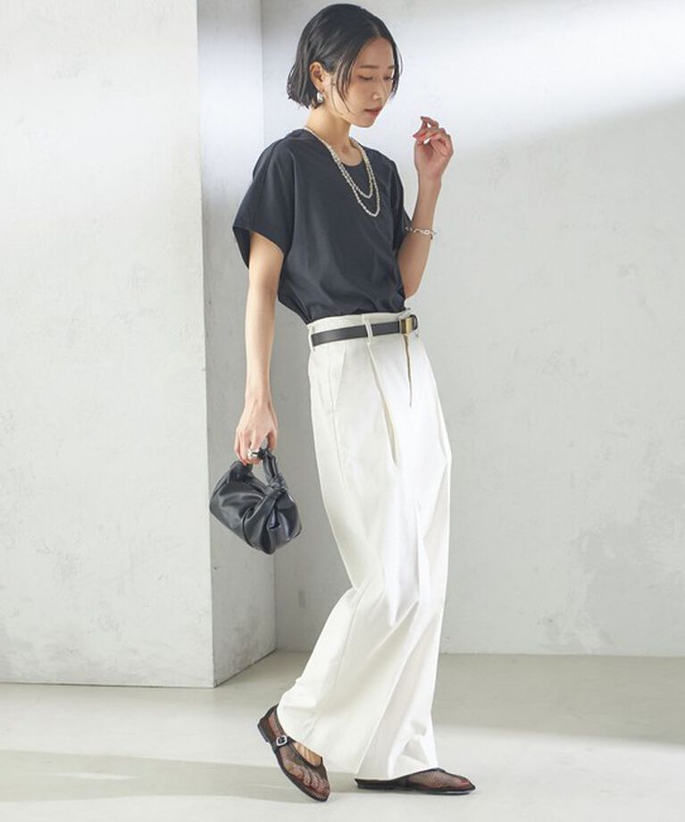 SHIPS for women「〈手洗い可能 〉ドライオックス フロント タック ストレート パンツ 25SS」|その他|