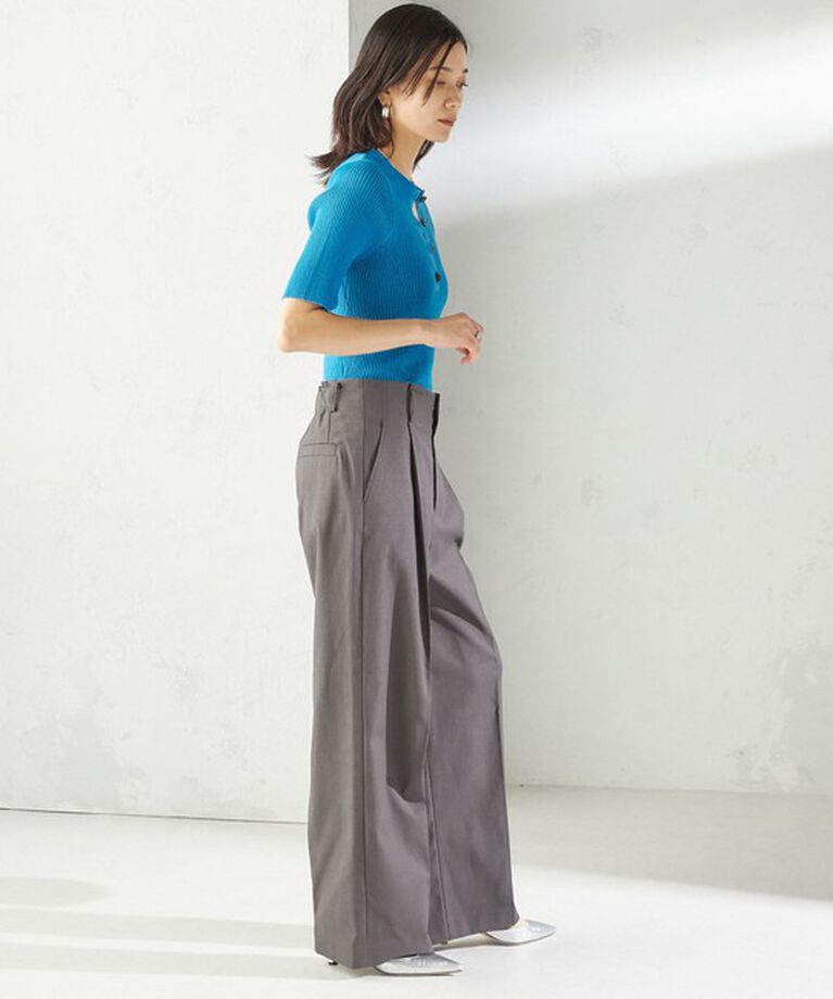 SHIPS for women「〈手洗い可能 〉ドライオックス フロント タック ストレート パンツ 25SS」|その他|