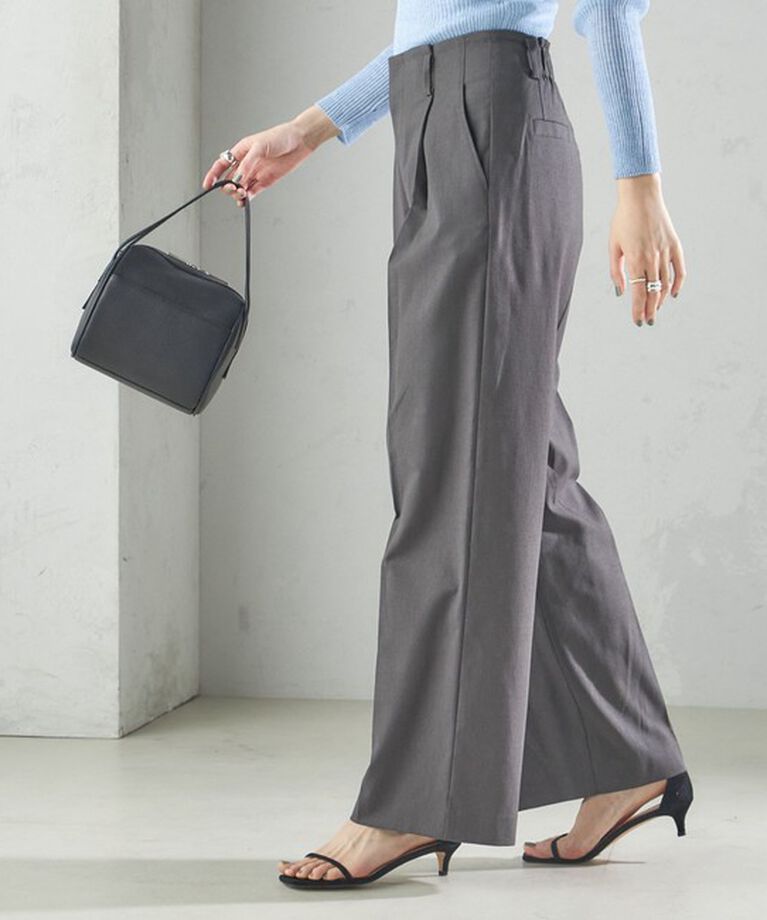SHIPS for women「〈手洗い可能 〉ドライオックス フロント タック ストレート パンツ 25SS」|その他|