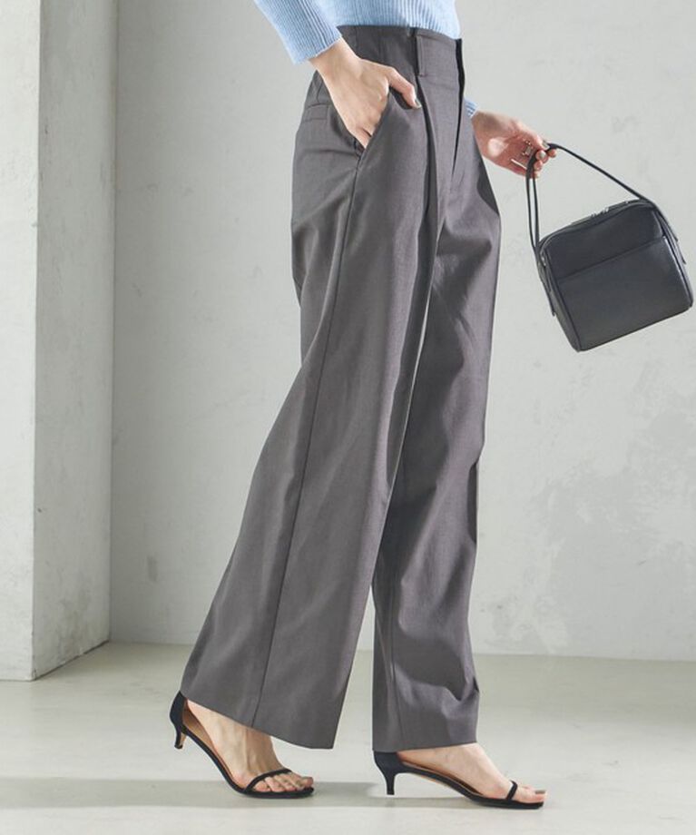 SHIPS for women「〈手洗い可能 〉ドライオックス フロント タック ストレート パンツ 25SS」|その他|