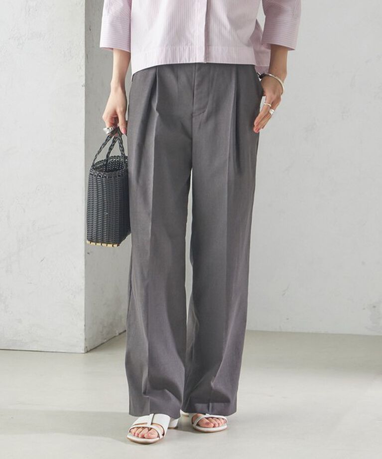 SHIPS for women「〈手洗い可能 〉ドライオックス フロント タック ストレート パンツ 25SS」|その他|