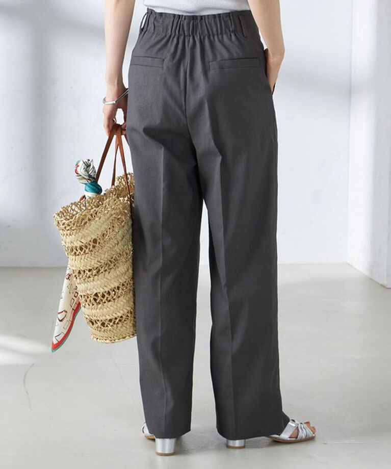 SHIPS for women「〈手洗い可能 〉ドライオックス フロント タック ストレート パンツ 25SS」|その他|