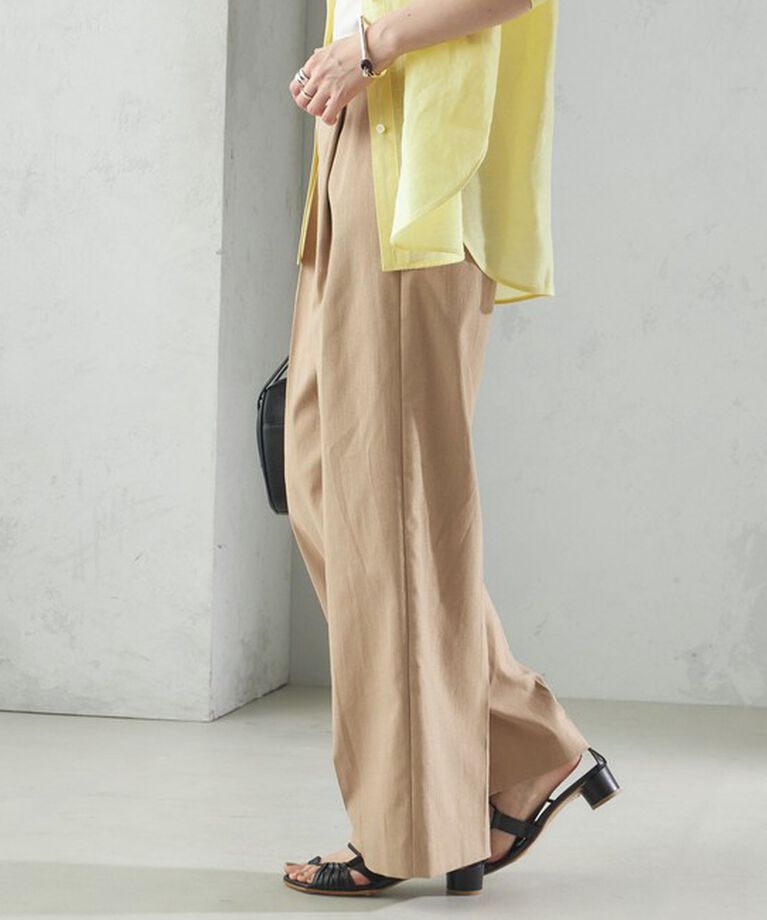 SHIPS for women「〈手洗い可能 〉ドライオックス フロント タック ストレート パンツ 25SS」|その他|