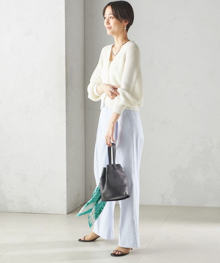 SHIPS for women「〈手洗い可能 〉ドライオックス フロント タック ストレート パンツ 25SS」|その他|