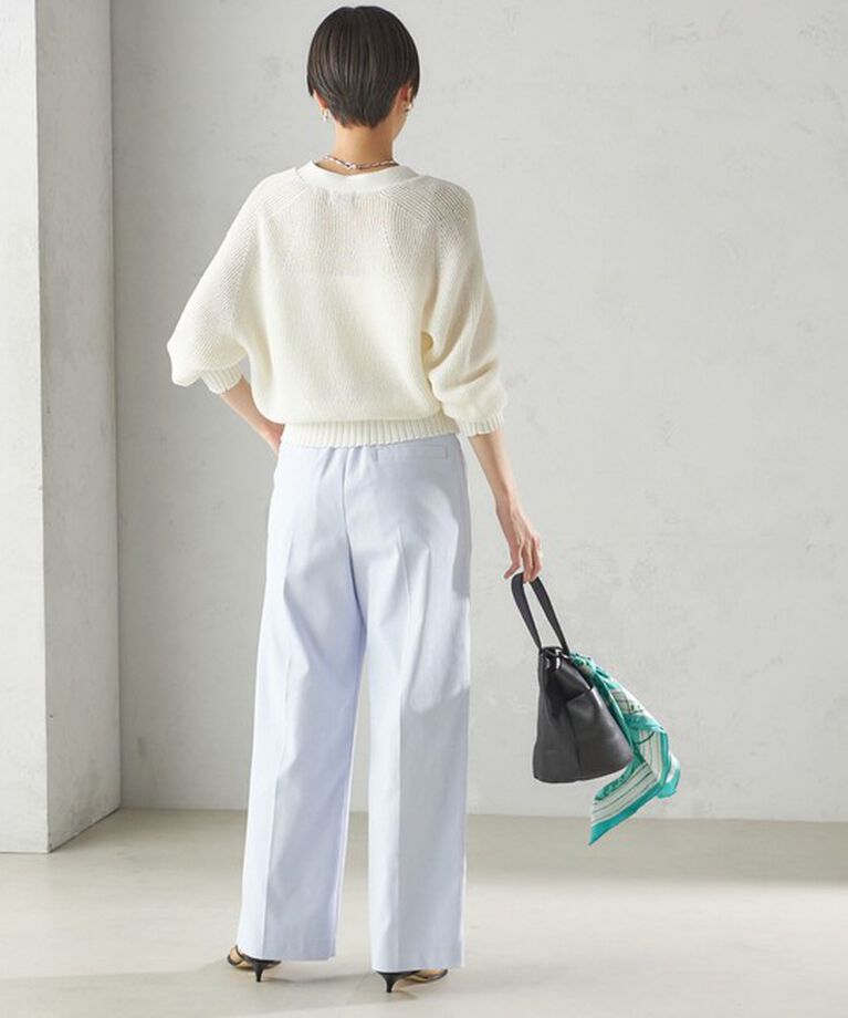 SHIPS for women「〈手洗い可能 〉ドライオックス フロント タック ストレート パンツ 25SS」|その他|