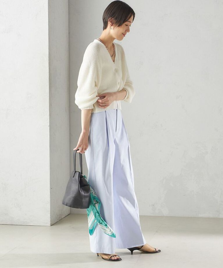 SHIPS for women「〈手洗い可能 〉ドライオックス フロント タック ストレート パンツ 25SS」|その他|