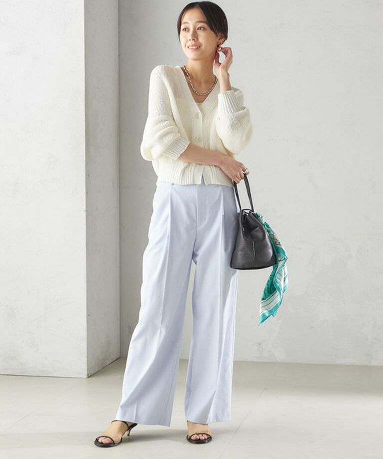 SHIPS for women「〈手洗い可能 〉ドライオックス フロント タック ストレート パンツ 25SS」|その他|