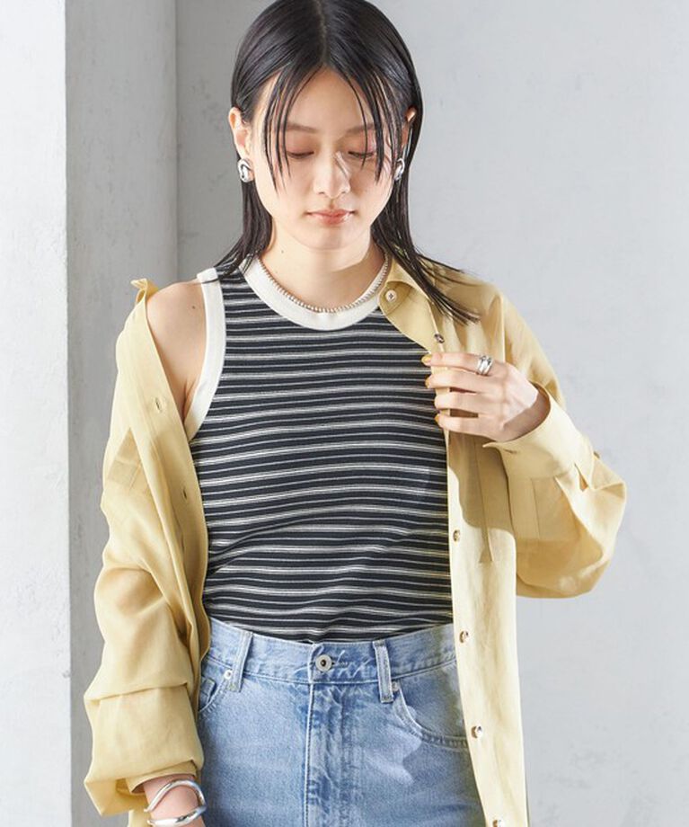 SHIPS for women「〈手洗い可能〉カップ付き リブ タンクトップ◇」|インナー|