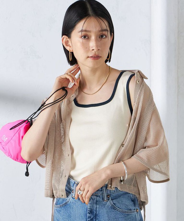SHIPS for women「【SHIPS別注】miller:スクエアネック タンクトップ」|タンクトップ|
