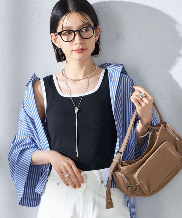 SHIPS for women「【SHIPS別注】miller:スクエアネック タンクトップ」|タンクトップ|