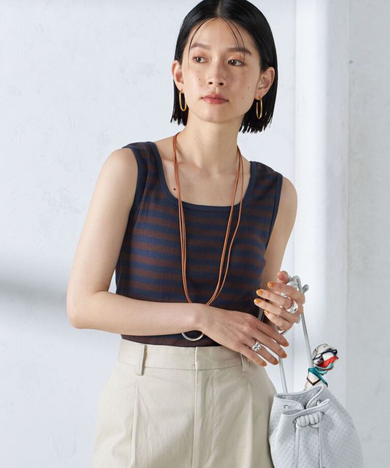 SHIPS for women「【SHIPS別注】miller:スクエアネック タンクトップ」|タンクトップ|