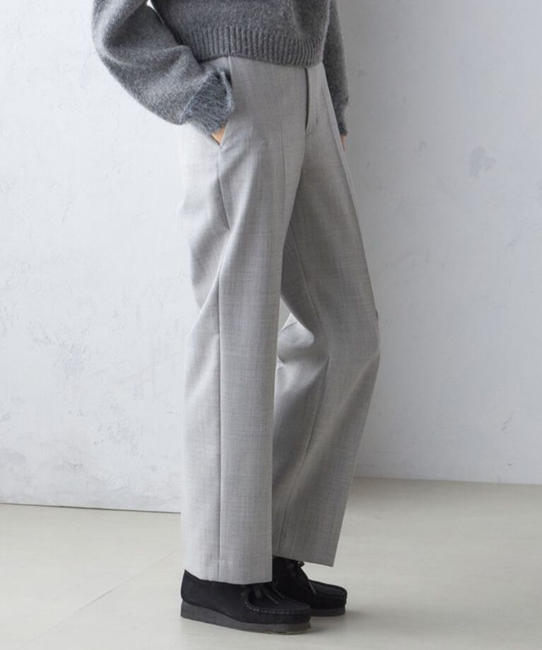 SHIPS for women「〈手洗い可能〉ストレート センタープレス トラウザーズ」|その他|