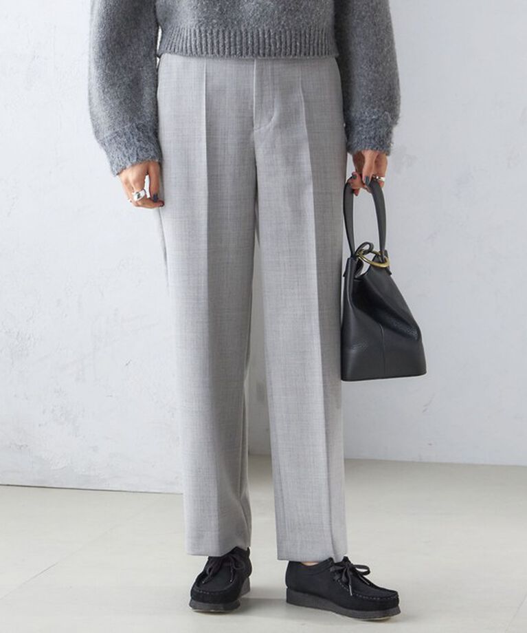 SHIPS for women「〈手洗い可能〉ストレート センタープレス トラウザーズ」|その他|