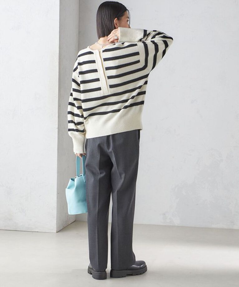 SHIPS for women「〈手洗い可能〉ストレート センタープレス トラウザーズ」|その他|