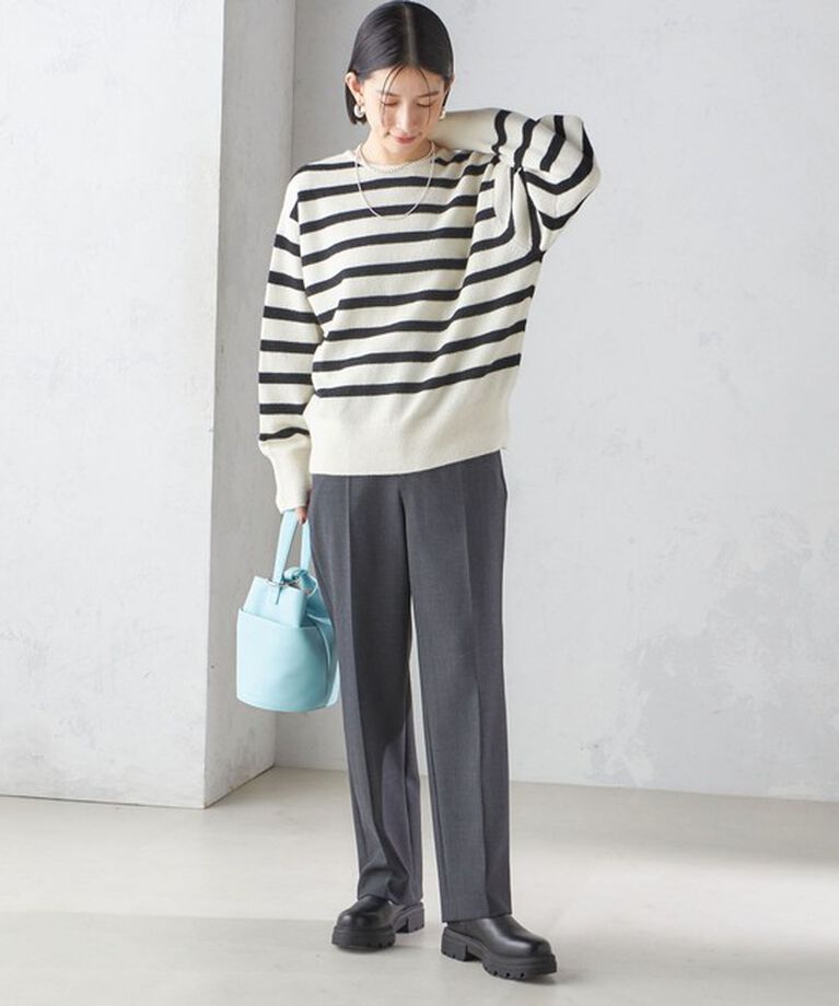 SHIPS for women「〈手洗い可能〉ストレート センタープレス トラウザーズ」|その他|