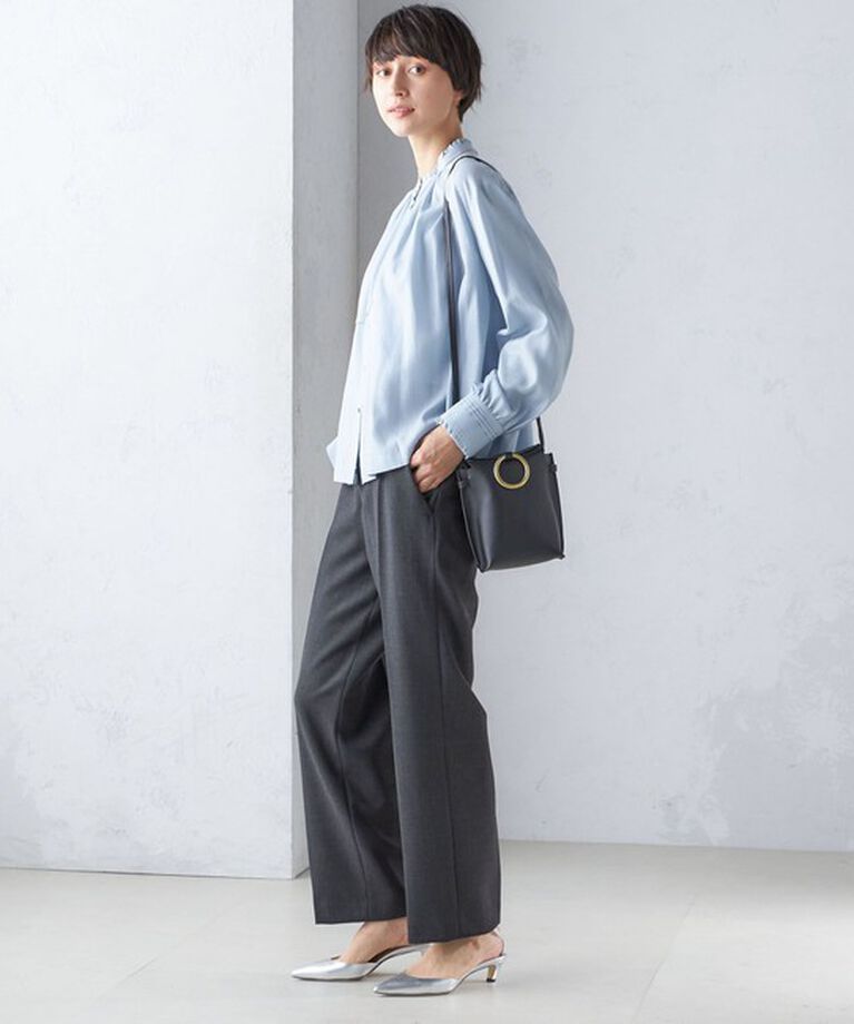 SHIPS for women「〈手洗い可能〉ストレート センタープレス トラウザーズ」|その他|