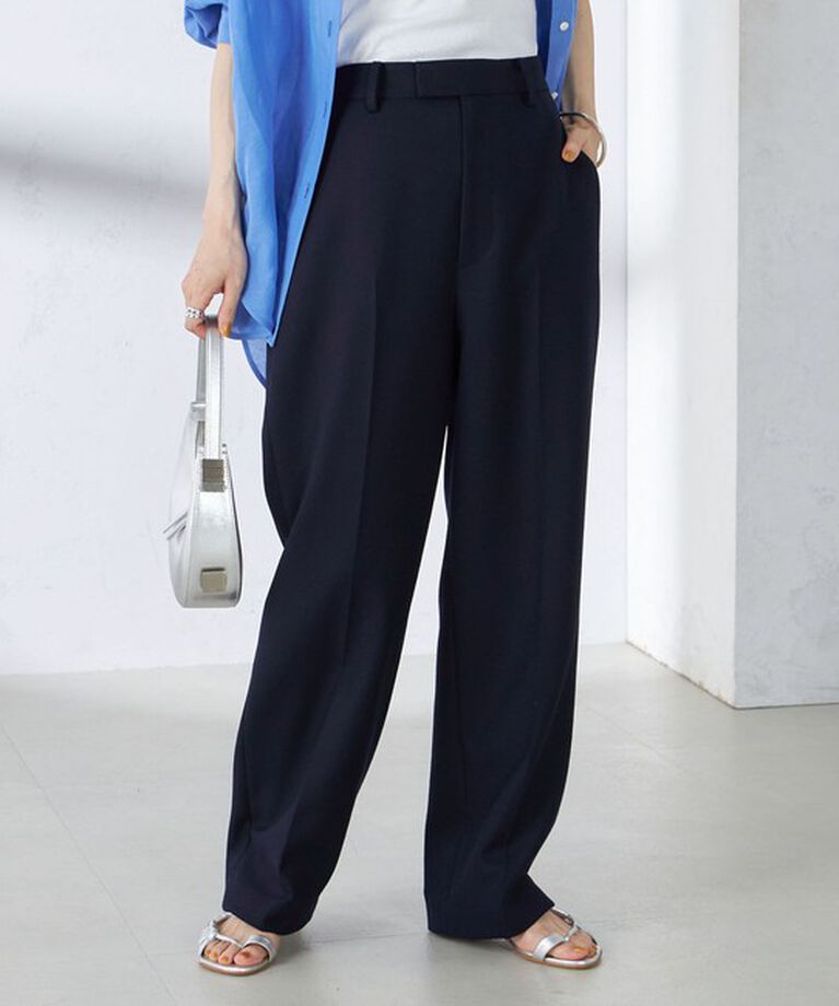 SHIPS for women「〈手洗い可能〉ストレート センタープレス トラウザーズ」|その他|